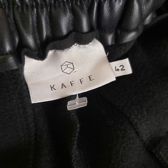 π€Kaffe Kavilla black pleather pants faux leather drawstring waistπ€ - Picture 12 of 16